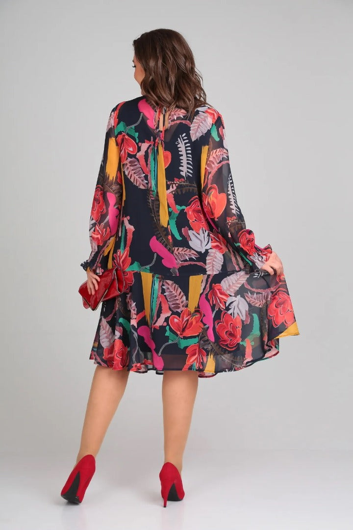 Florine - Elegant floral dress