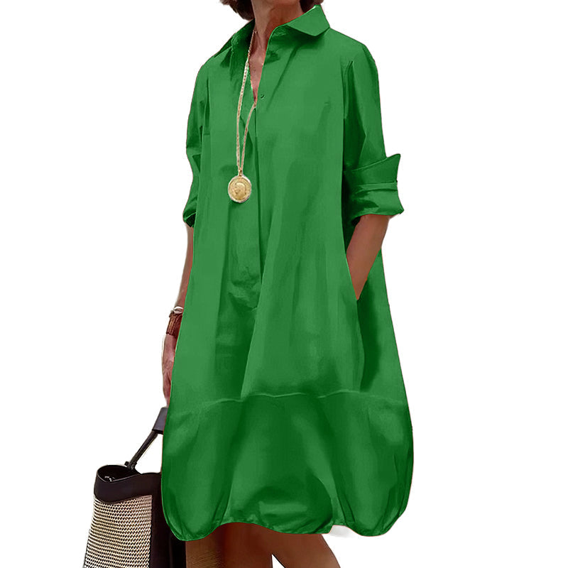 Mazarine - Robe femme boutonnée coupe ample