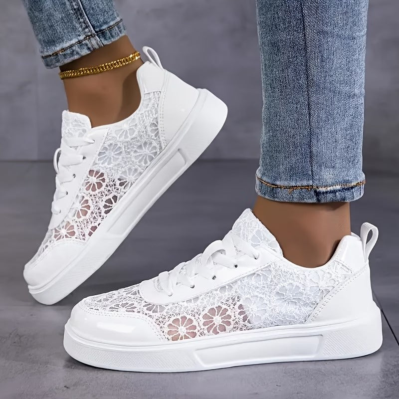 Jorexa - Women's Breathable Lace Casual Elegant Sneakers