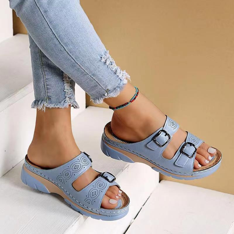 Elarith - Comfortable Orthopedic Women's Sandals with Double Adjustable Strap
