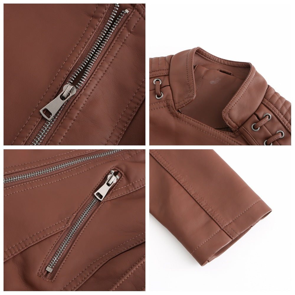 Cleo - Washed lambskin jacket