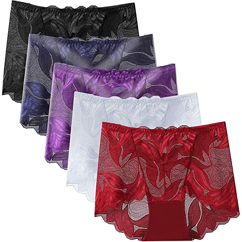 Emina - Women's Handmade Silk Lace Underwear Pack