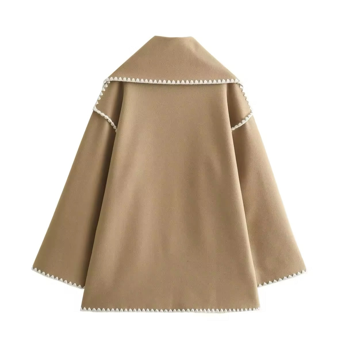 Antoinette - Elegant Coat with Round Neck and Pockets