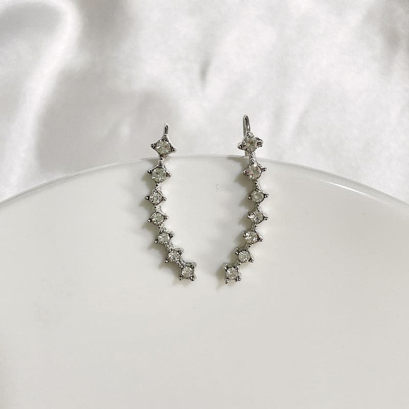 Océane - Seven sparkling star earrings