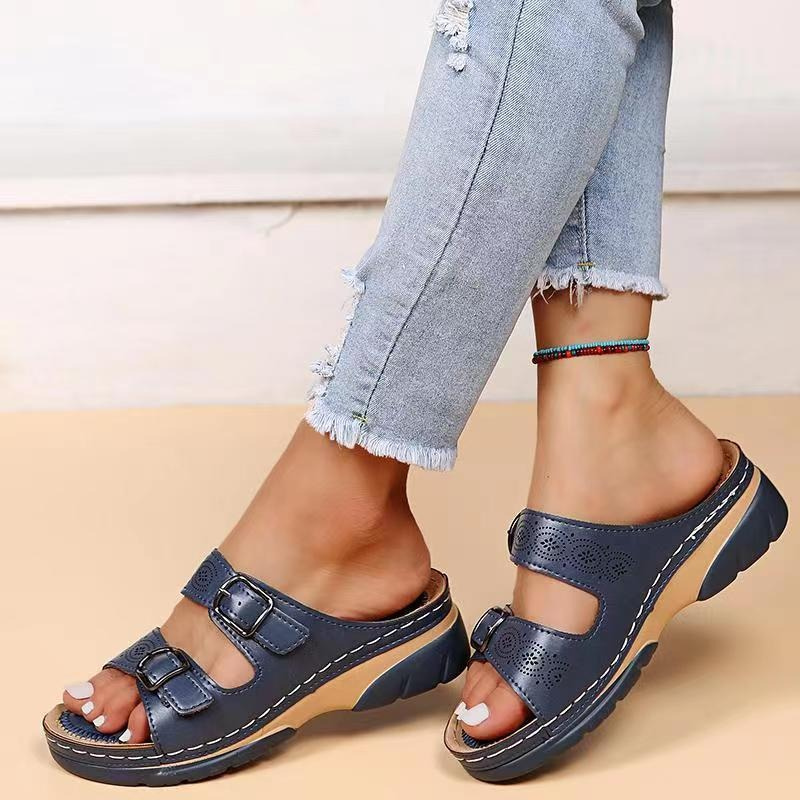 Elarith - Comfortable Orthopedic Women's Sandals with Double Adjustable Strap