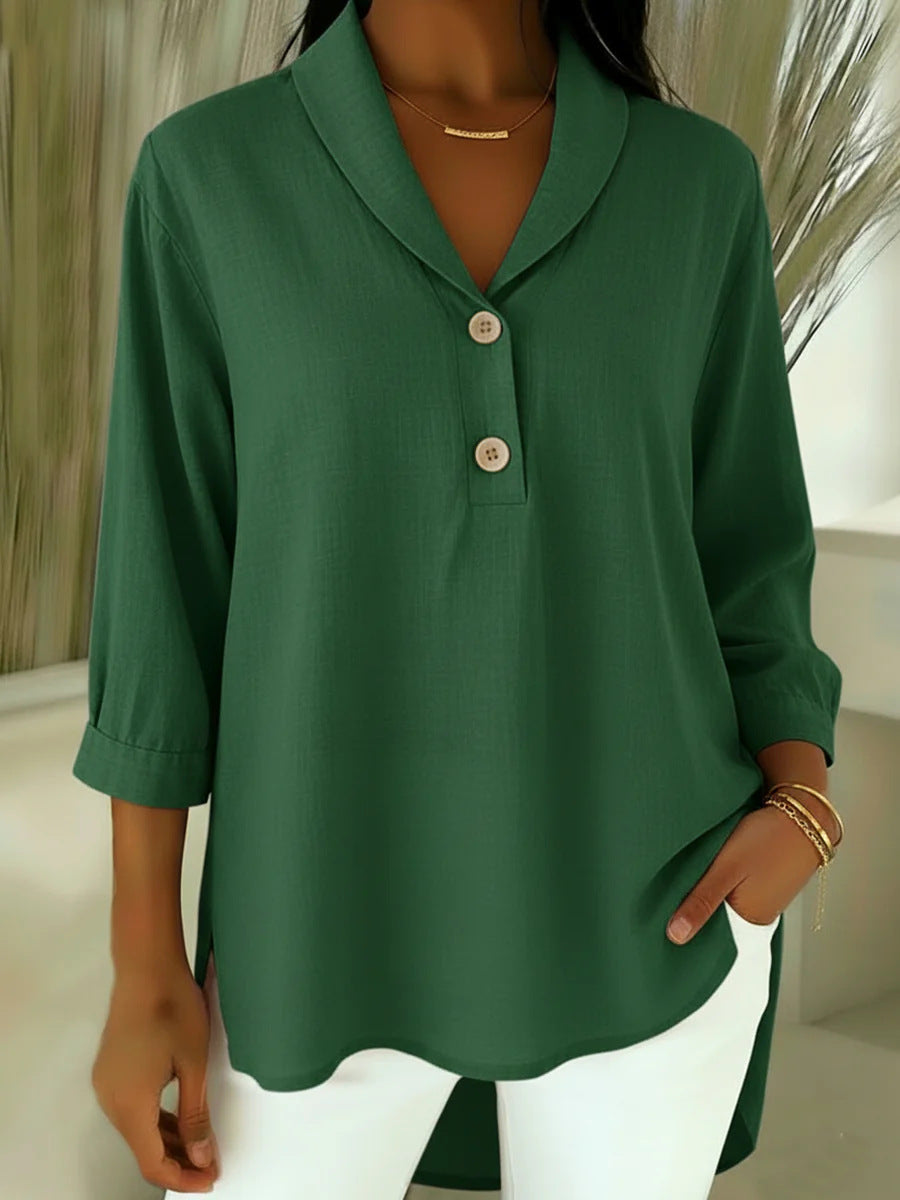 Belyra - Elegant Blouse in Cotton and Linen 