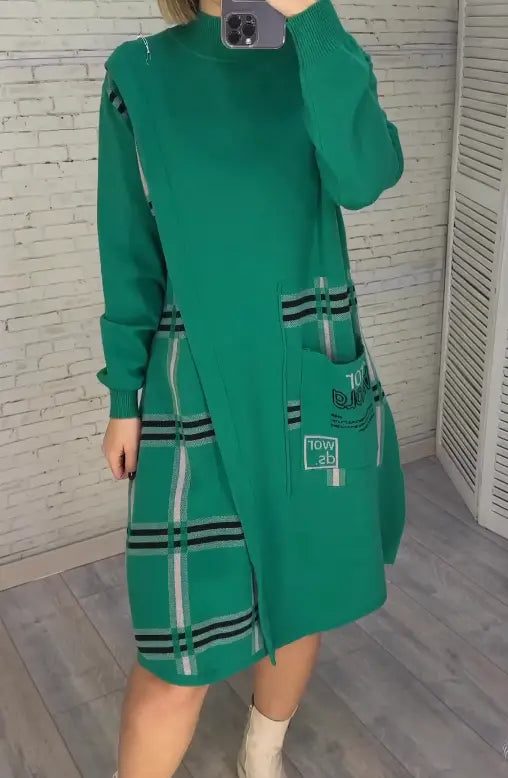 Averelle - Casual Printed Knit Dress 