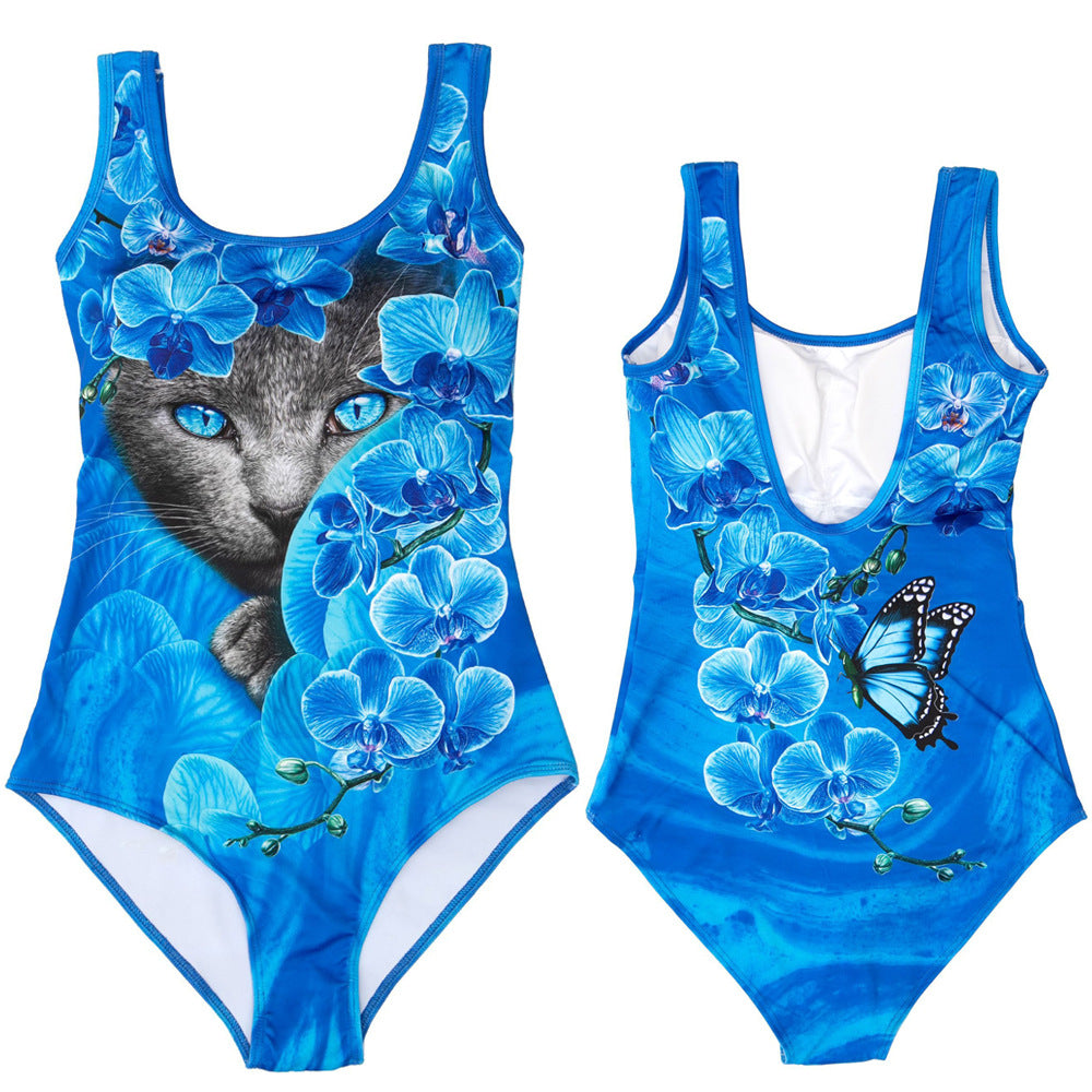 Klyenne - Elegant visual effect sculpting one-piece swimsuit