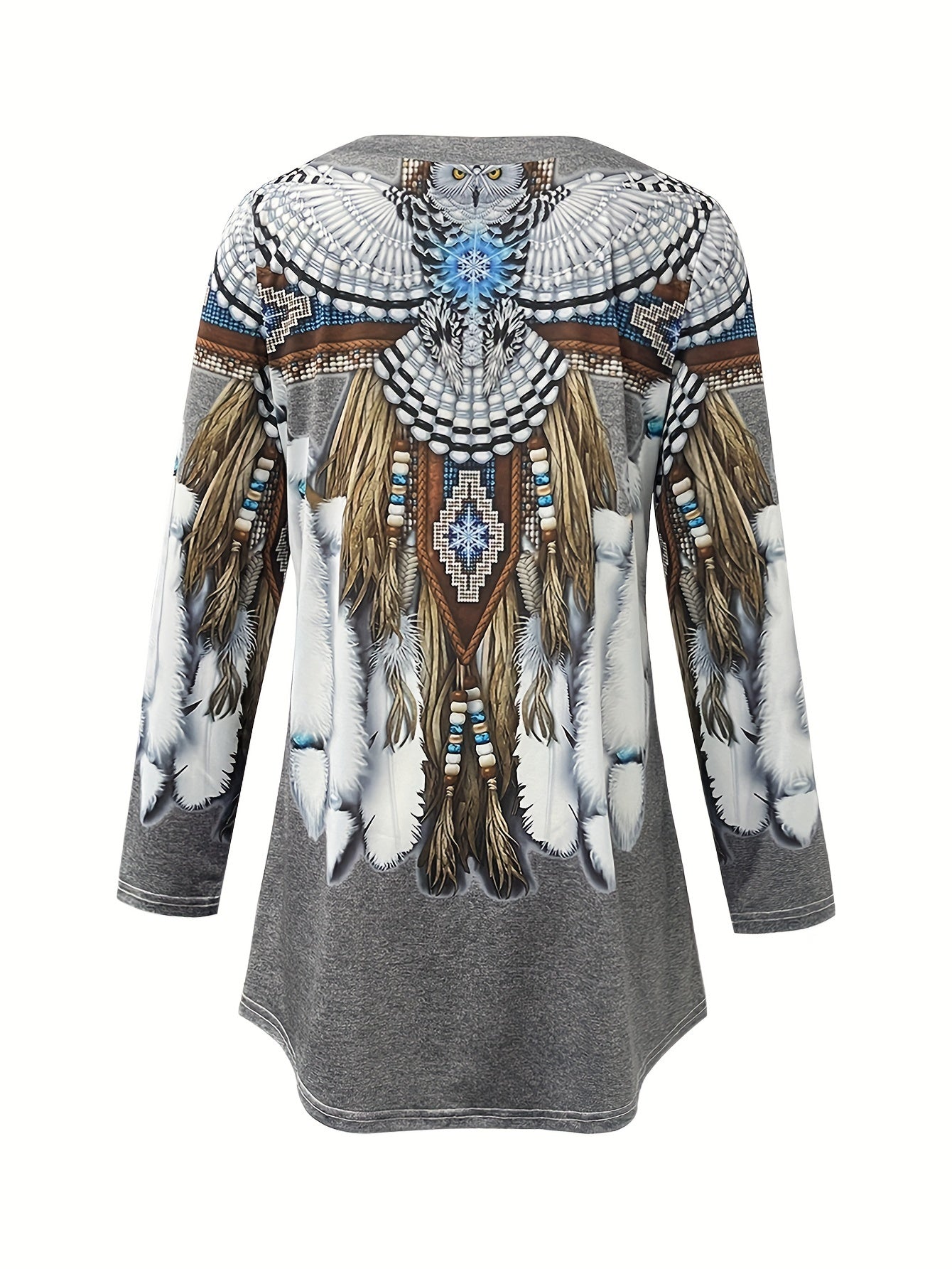 Joelene - Vintage Ethnic Long Sleeve T-Shirt