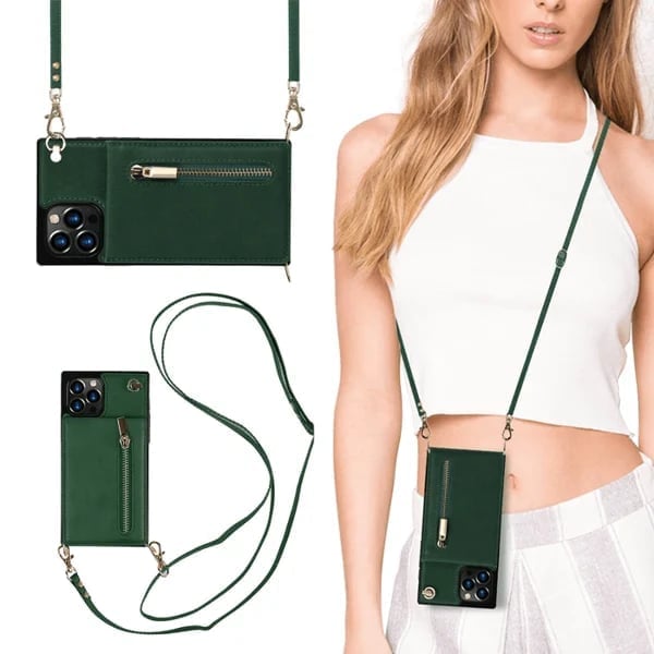 Angélique - iPhone case with cord and card holder