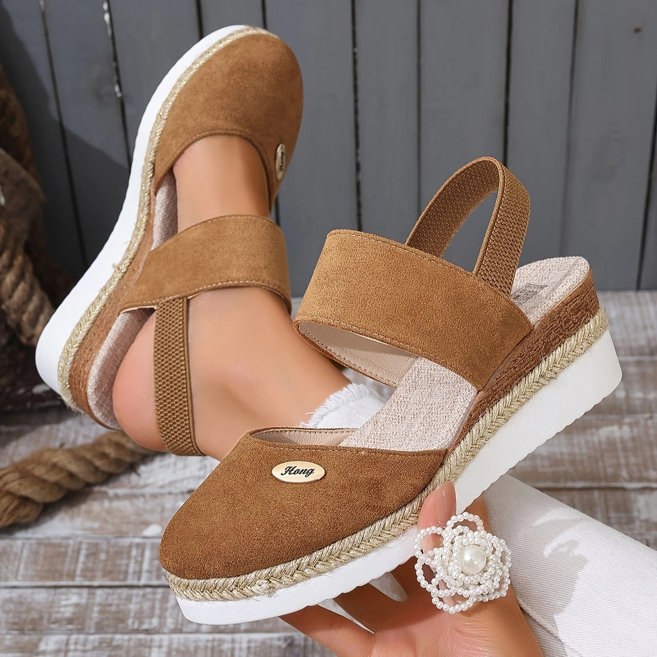 Lioraelle - Orthopedic Sandals with Platform, Ventilated and Casual