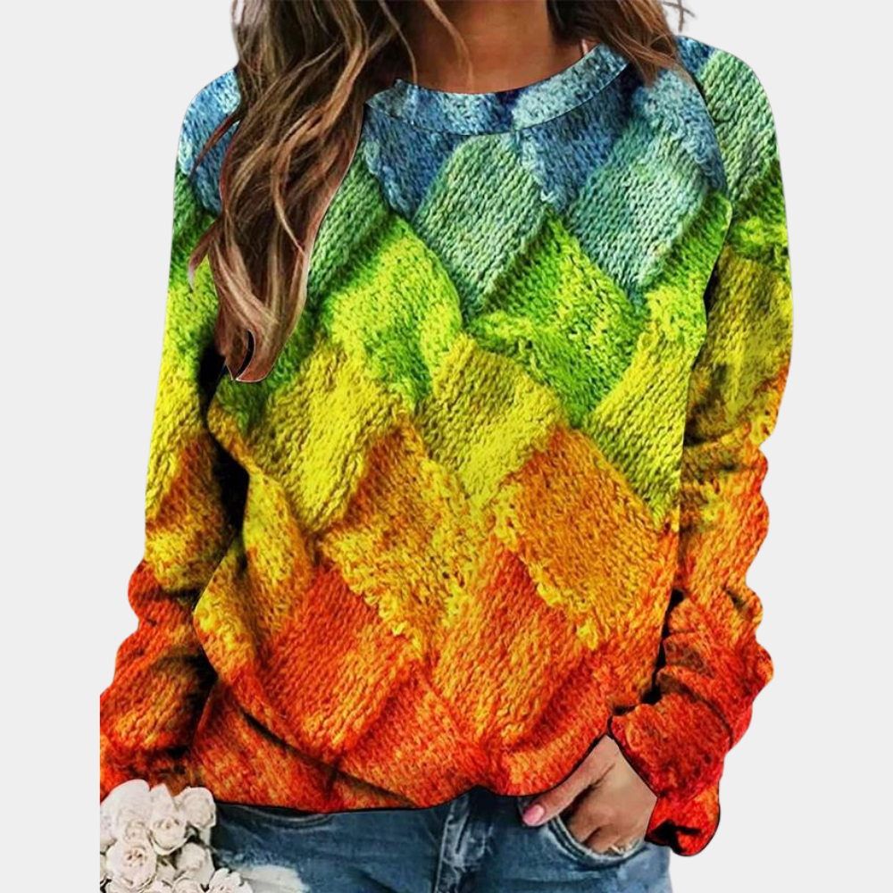 Salomé - Colorful Patterned Sweater