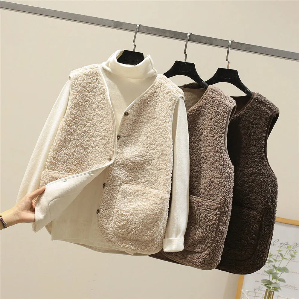 Avriel - Women's Sleeveless Lambswool Coat