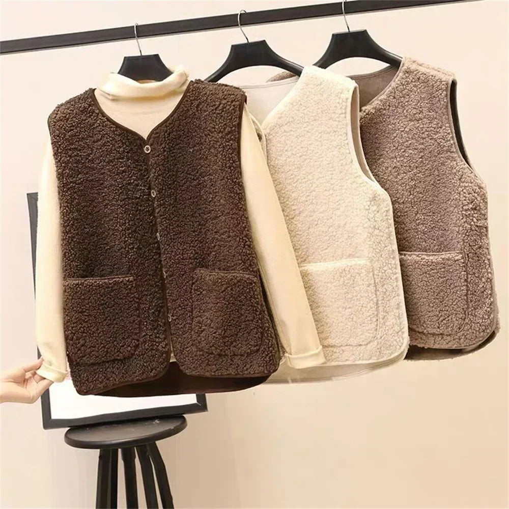 Avriel - Women's Sleeveless Lambswool Coat