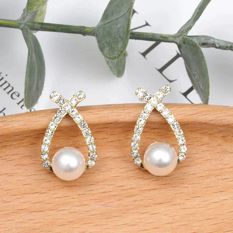 Pearl and Sequin Earrings 