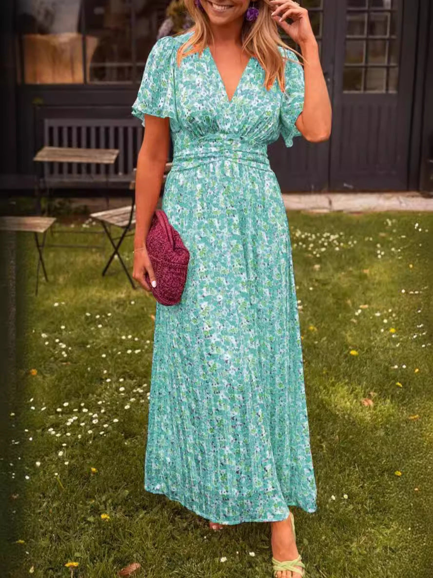 Elina - Flowy Floral Maxi Dress