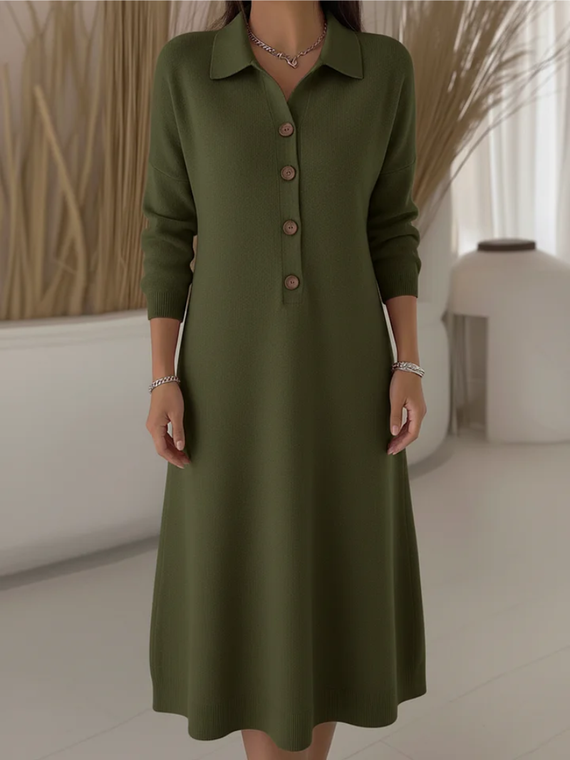 Cynelle - Long Button-Down Dress for Everyday Elegance