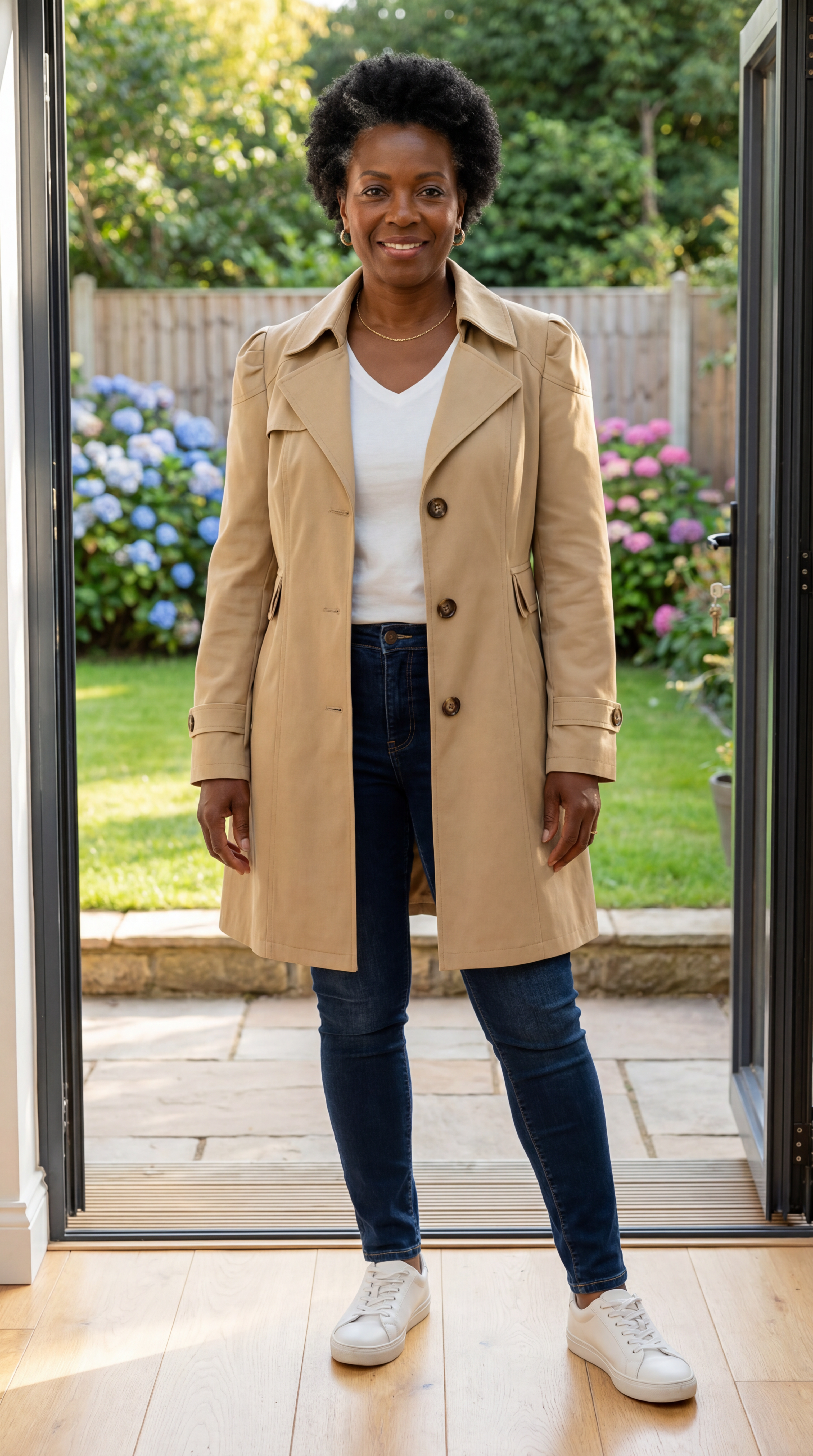 Glyorae - Women's Elegant Slim-Fit Trench Coat Classic Timeless Style