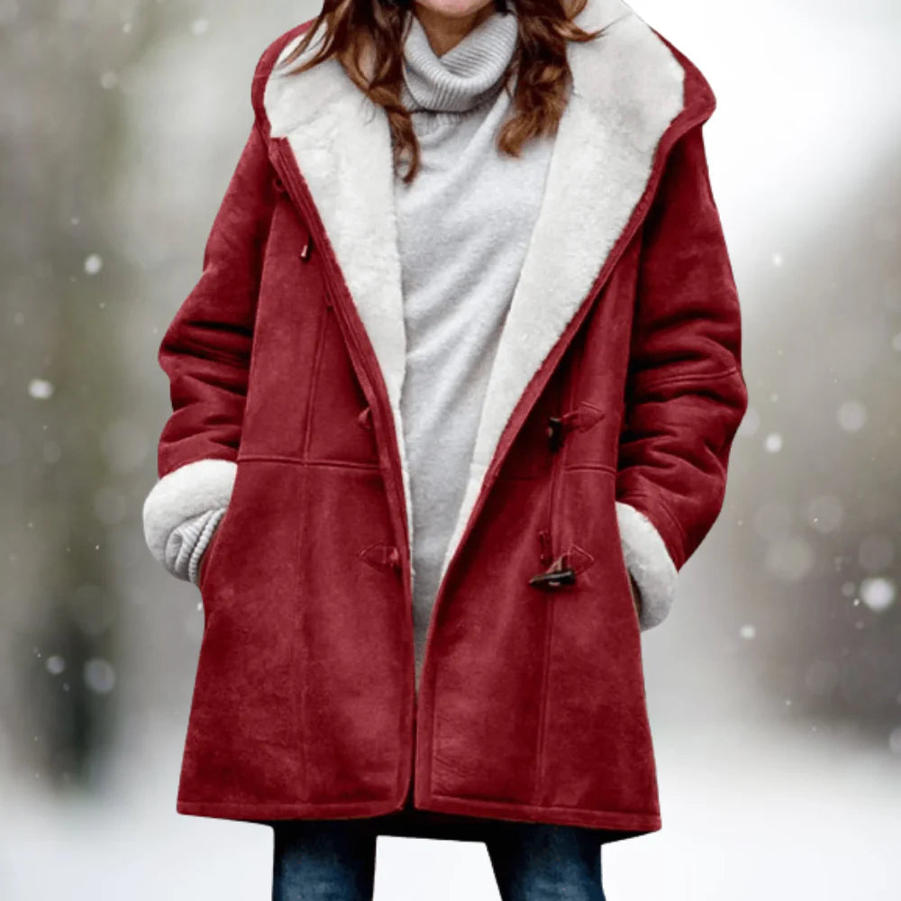 Ismira™ - Warm winter jacket with sherpa lining and hood