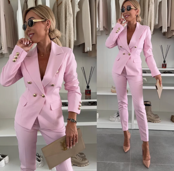 Amory - Chic and Elegant Set - Blazer and Pants
