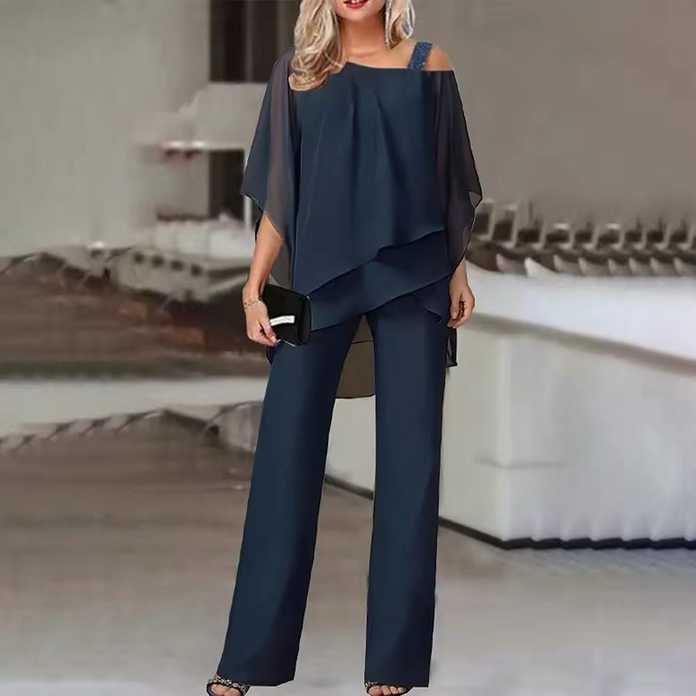 Roselina - Elegant two-piece set with top and pants