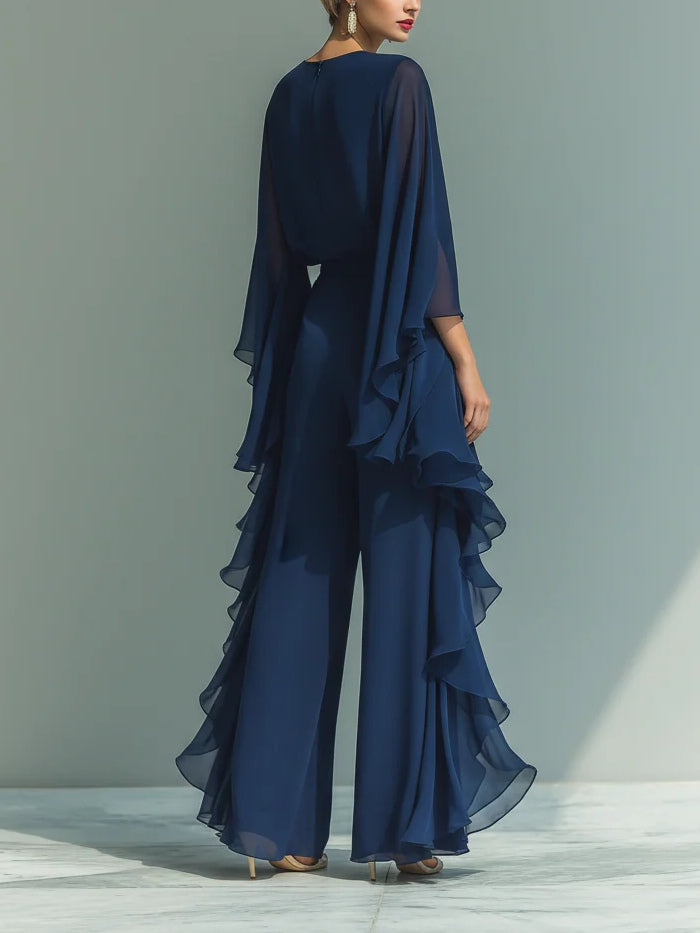 Cynvra - Elegant Ruffle Flowy Women's Set for Evenings and Events