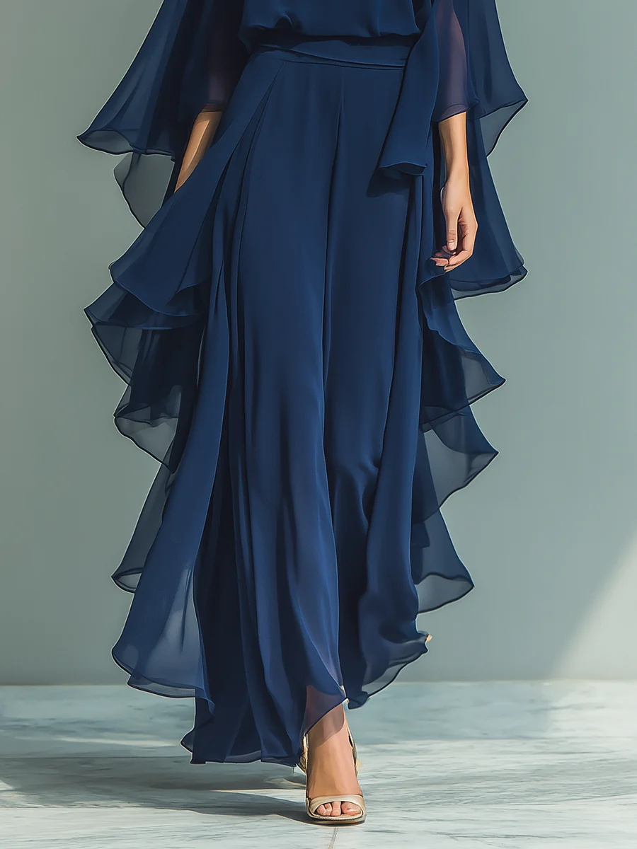 Cynvra - Elegant Ruffle Flowy Women's Set for Evenings and Events