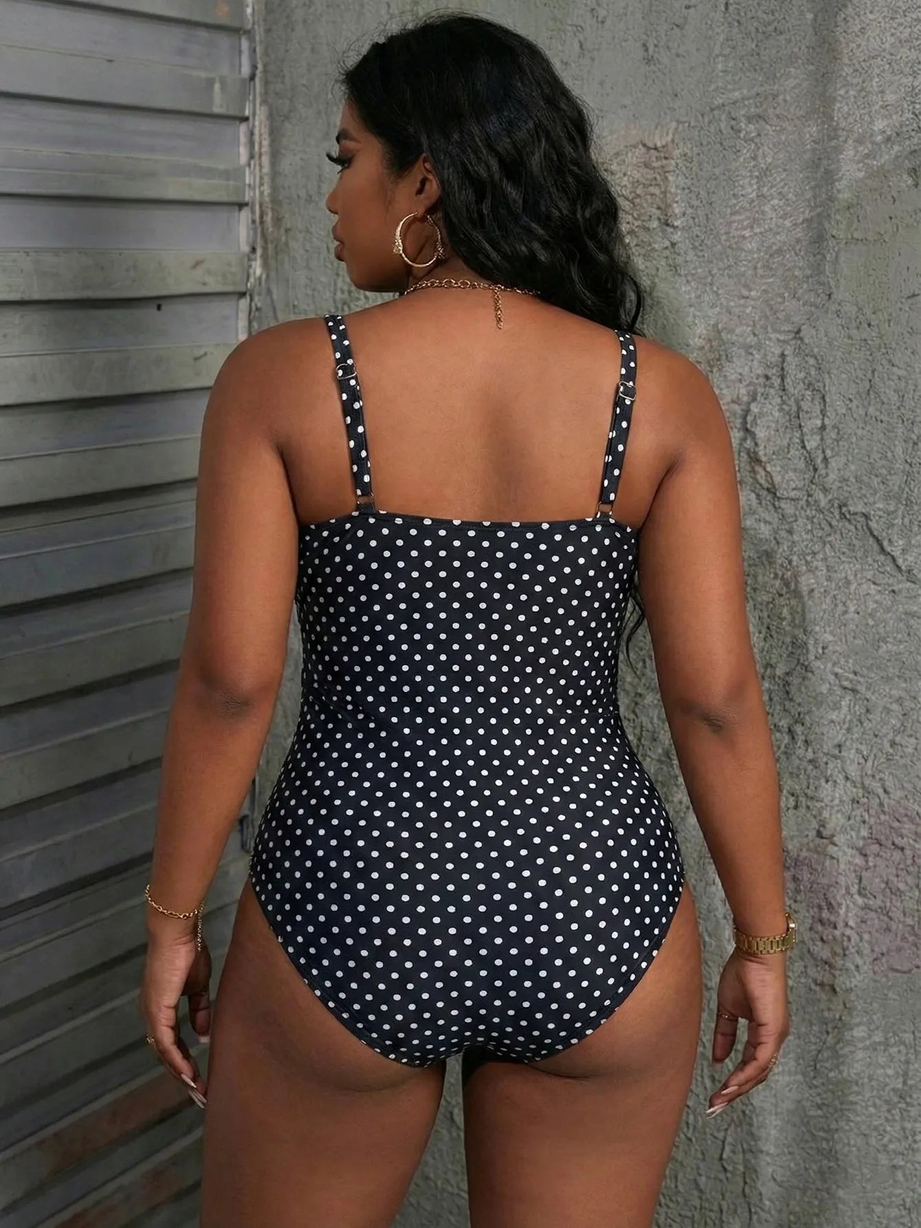 Irmelin - Maillot une pièce femme à pois style rétro