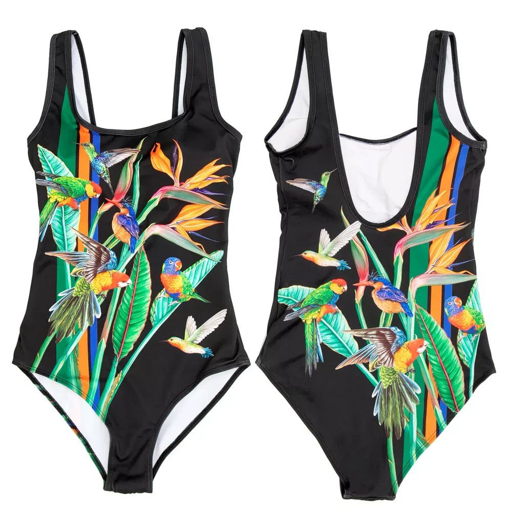 Klyenne - Elegant visual effect sculpting one-piece swimsuit