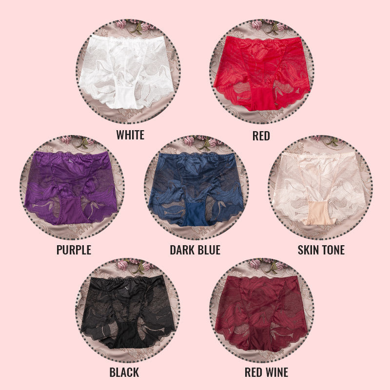 Emina - Women's Handmade Silk Lace Underwear Pack