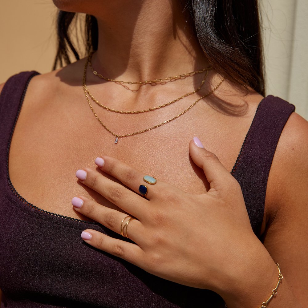 Aquamarine Wrap Ring 