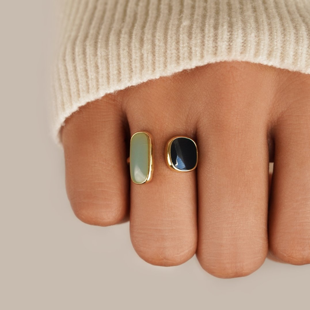 Aquamarine Wrap Ring 