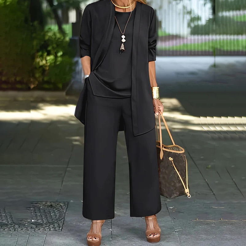 Quenora - Three-Piece Casual Suit with Clean Lines