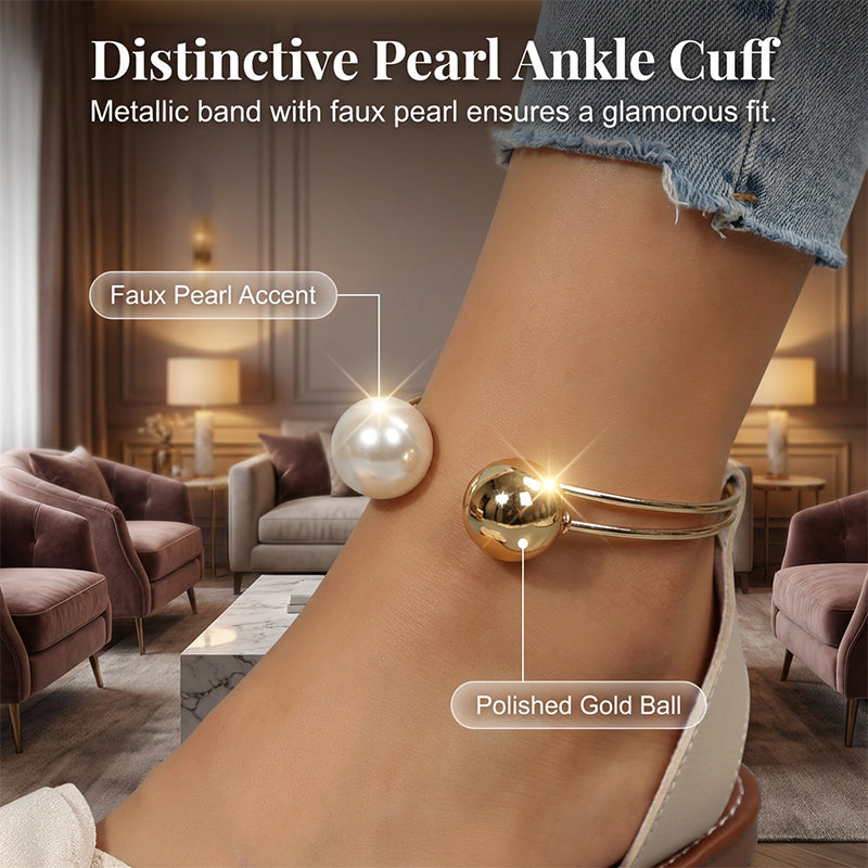 Jaxoria - Women's Flat Sandals with Decorative Bow and Pearls