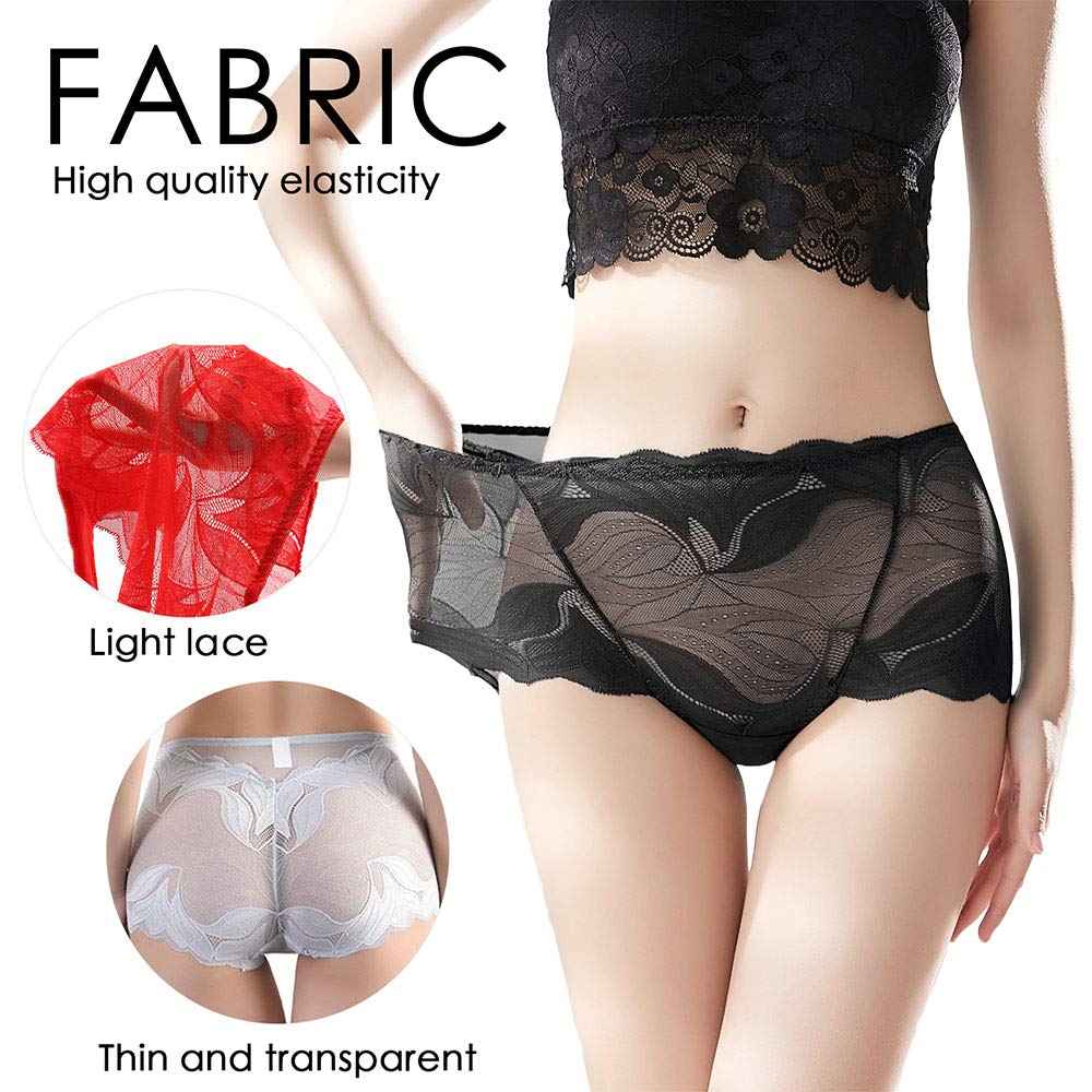 Emina - Women's Handmade Silk Lace Underwear Pack