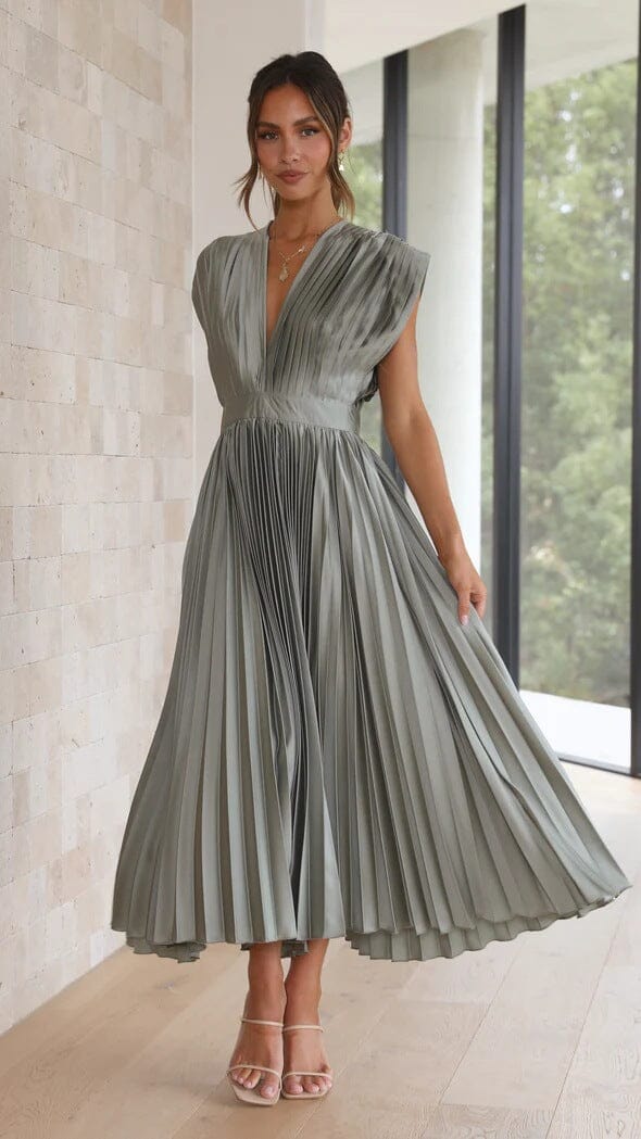 Solenne - Elegant Midi Dress
