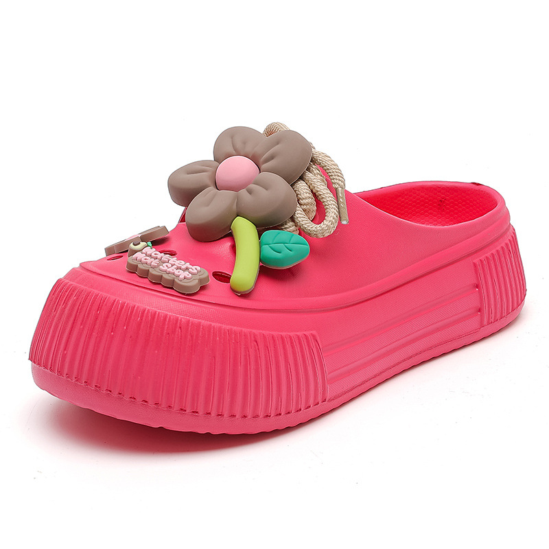 Auralie - Breathable Floral Decor Slippers