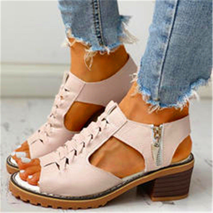 Gwenora - Women's Orthopedic Block Heel Sandals