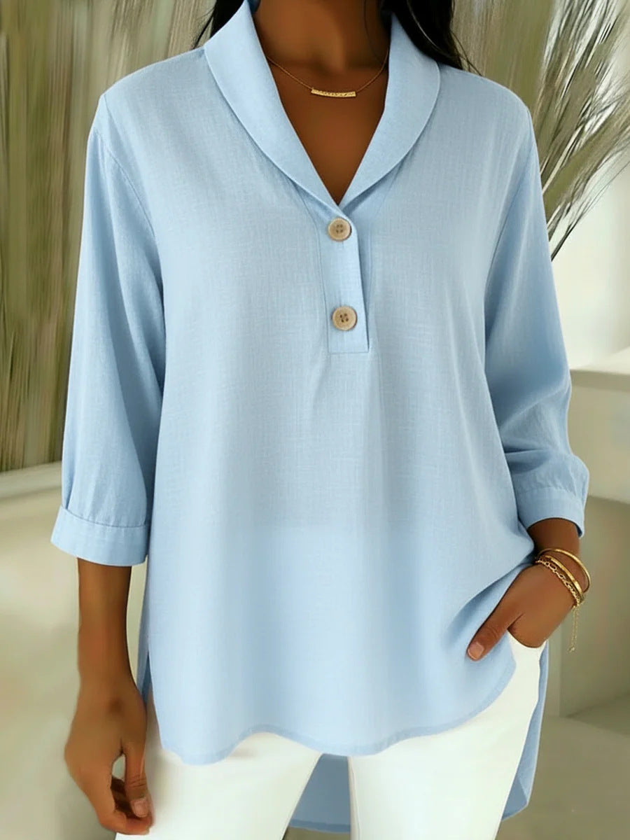 Belyra - Elegant Blouse in Cotton and Linen 