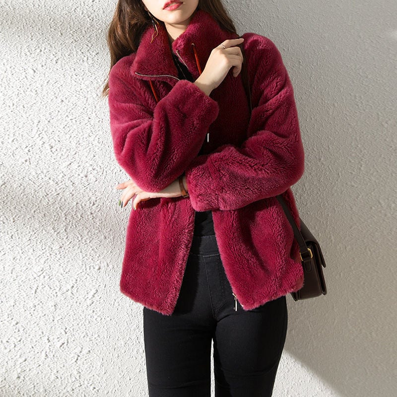 Moon - Quilted Coat with Stand-Up Collar