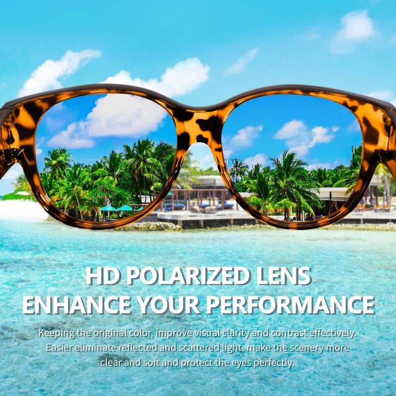 Dovrya - Women's Cat Eye Polarized UV400 Chic Sunglasses