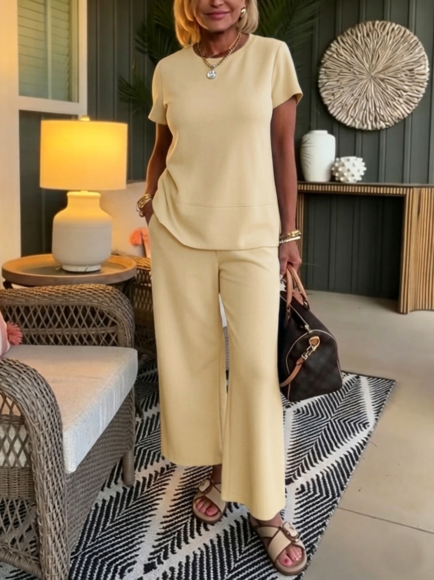 Kovirae - Women's Minimalist Flowy Comfortable Elegant Everyday Outfit