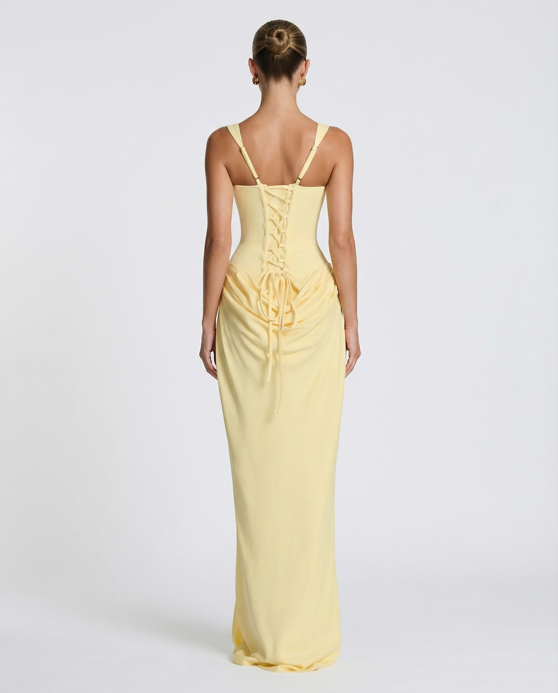 Elyndoria - Women's Elegant Satin Hourglass-Fit Maxi Dress