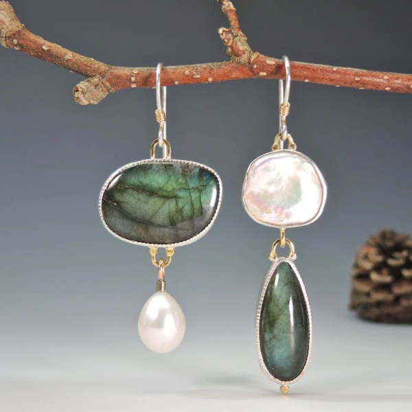 Vintage Stone Earrings 