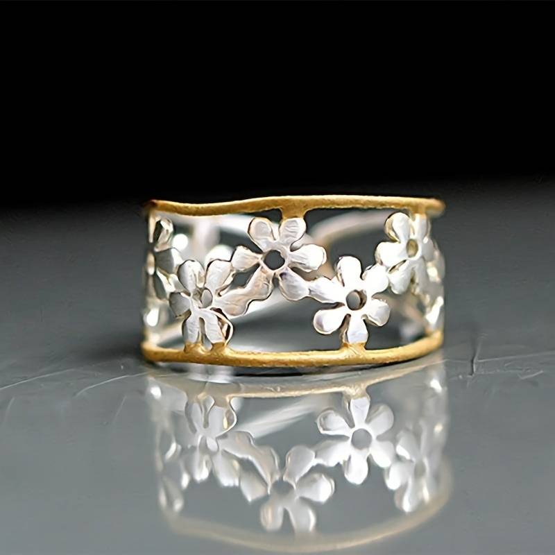 Irregular Empty Daisy Ring 
