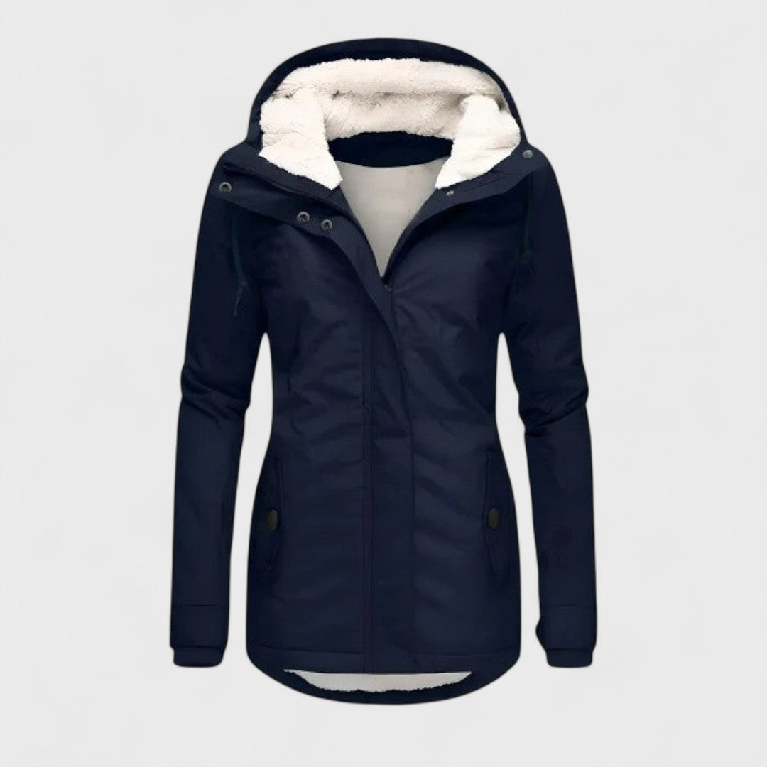 Dionellea™ - Women's Warm Waterproof Winter Jacket with Hood - Premium Quality, Windproof and Waterproof 