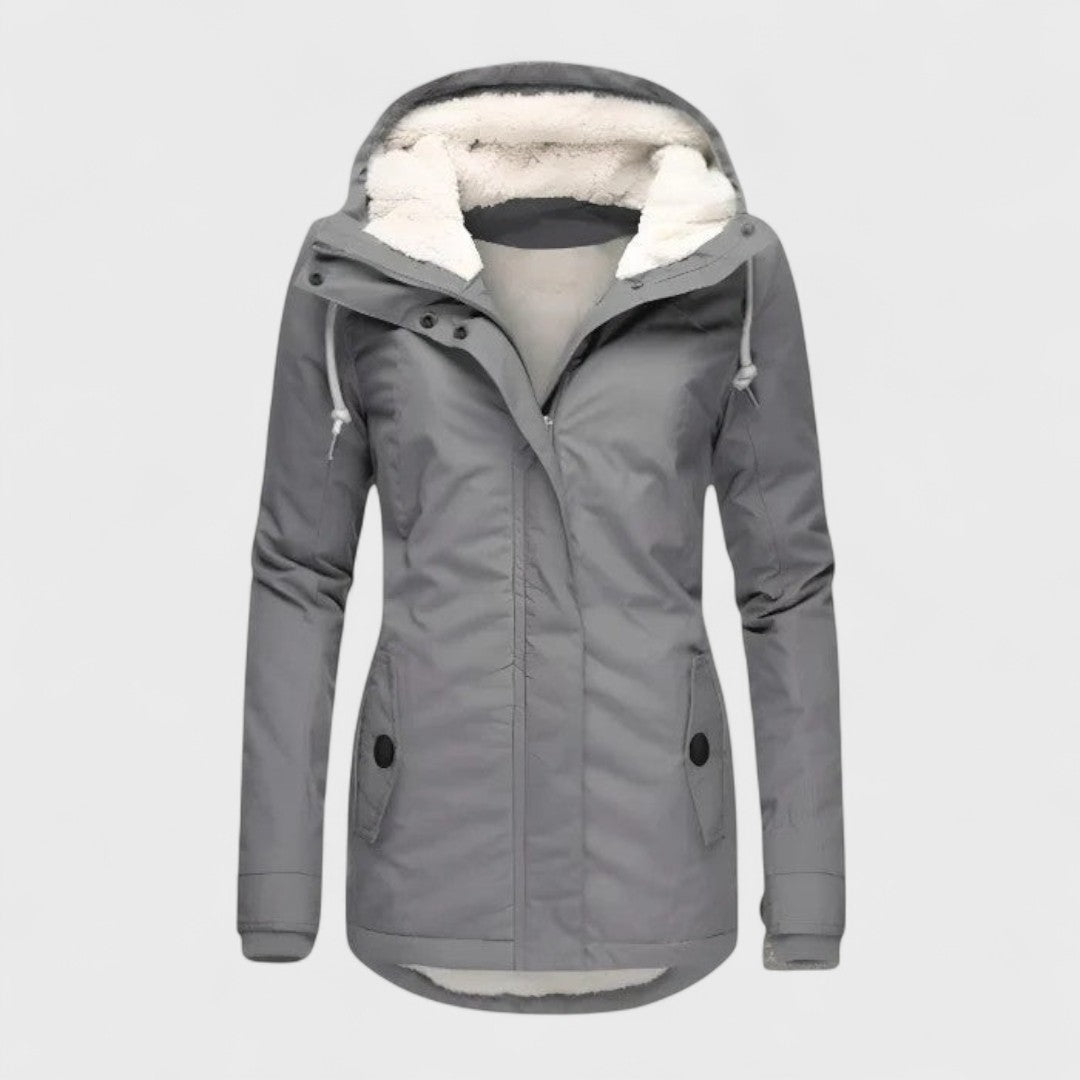 Dionellea™ - Women's Warm Waterproof Winter Jacket with Hood - Premium Quality, Windproof and Waterproof 