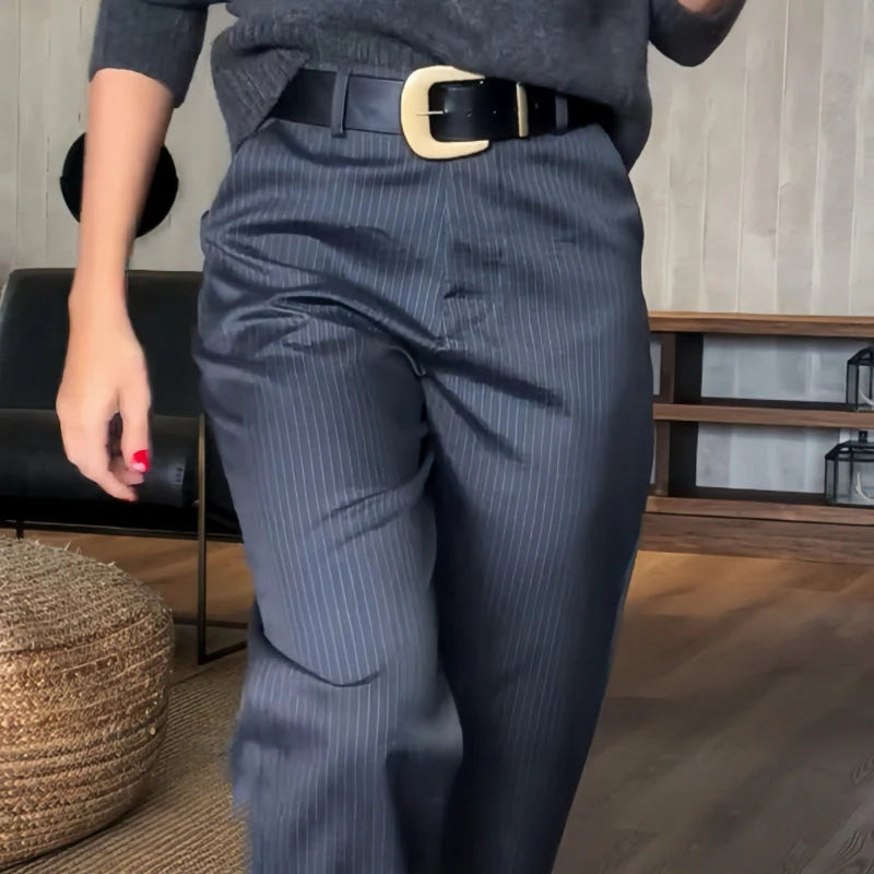 Rose - Women's High Waist Straight Pants