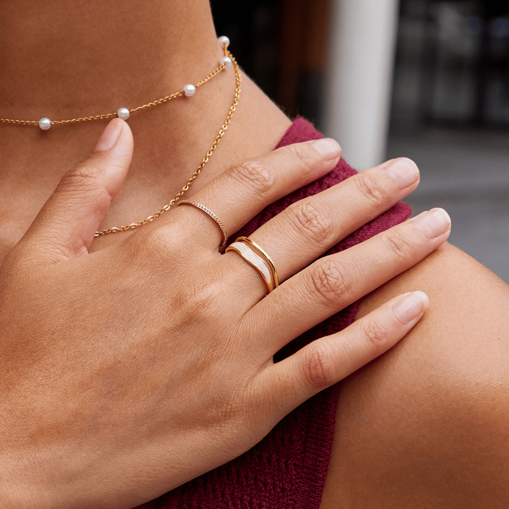 Sahara Gold Layered Ring 