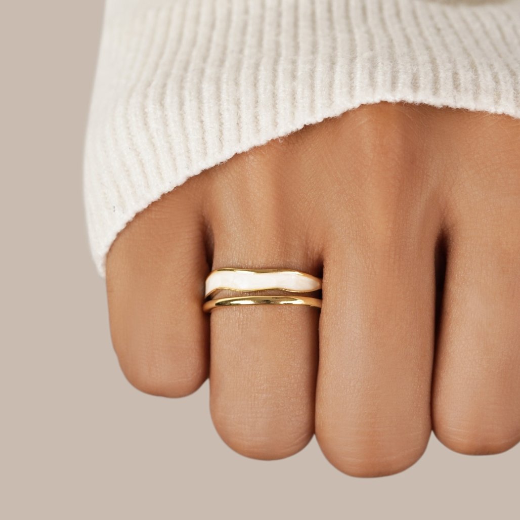 Sahara Gold Layered Ring 